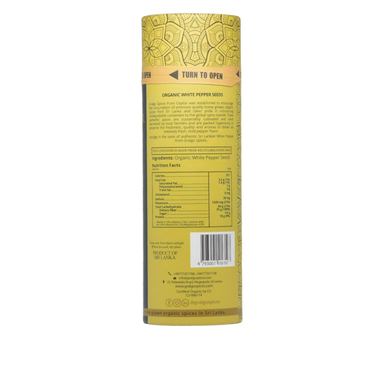 Organic White Pepper Seeds