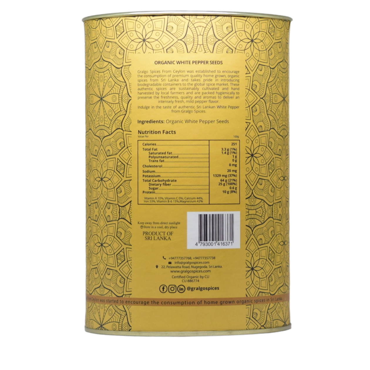 Organic White Pepper Seeds